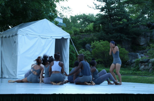 Dancewave Company performs Andrea Miller’s ‘Wonderland’ at Pocantico Center in Tarrytown NY.